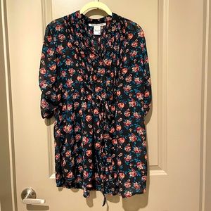 American Rag Floral Tunic Blouse
